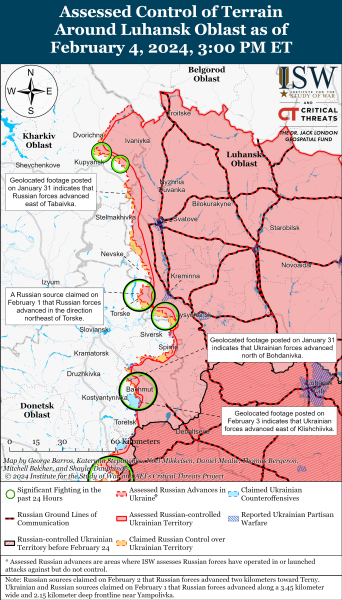 Россияне активизировали атаки в направлении Часового Яра: карты ISW
Россияне активизировали атаки в направлении Часового Яра: карты ISW