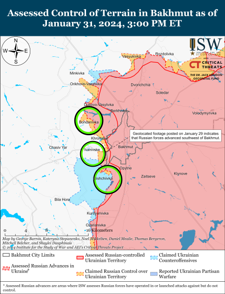 ВСУ ведут позиционные бои к юго-западу от Донецка: карты ISW
ВСУ ведут позиционные бои к юго-западу от Донецка: карты ISW