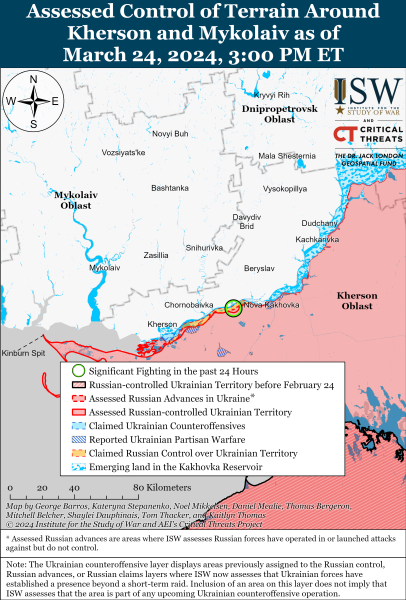 Росіяни намагаються наступати одразу на кількох напрямках: карти ISW
Росіяни намагаються наступати одразу на кількох напрямках: карти ISW