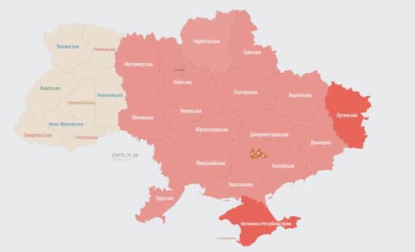 В части областей воздушная тревога: Воздушные силы сообщили о пусках ракет В части областей воздушная тревога: Воздушные силы сообщили о пусках ракет