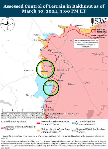 Росіяни зосереджуються на Лиманському напрямку: карти ISW
Росіяни зосереджуються на Лиманському напрямку: карти ISW