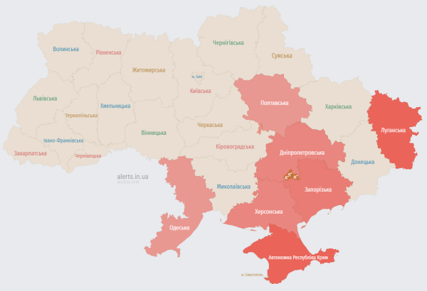 Росіяни запустили "Шахеди". В низці областей оголошено тривогу
Росіяни запустили "Шахеди". В низці областей оголошено тривогу