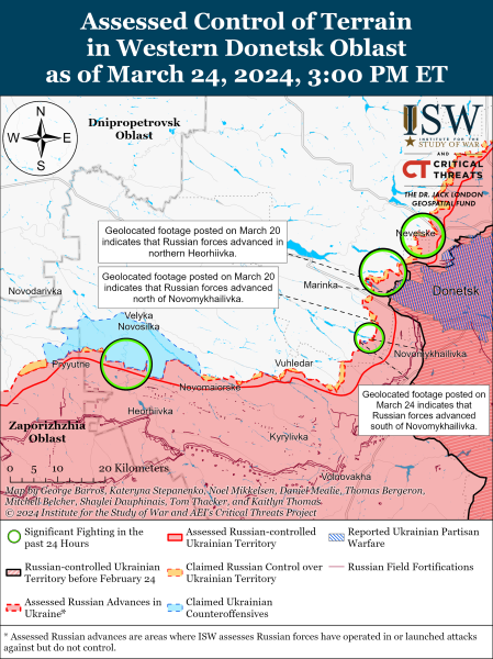 Росіяни намагаються наступати одразу на кількох напрямках: карти ISW
Росіяни намагаються наступати одразу на кількох напрямках: карти ISW