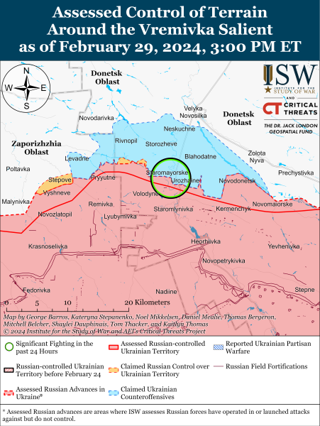 
ЗСУ завадили росіянам закріпитися на захід від Авдіївки: карти ISW 