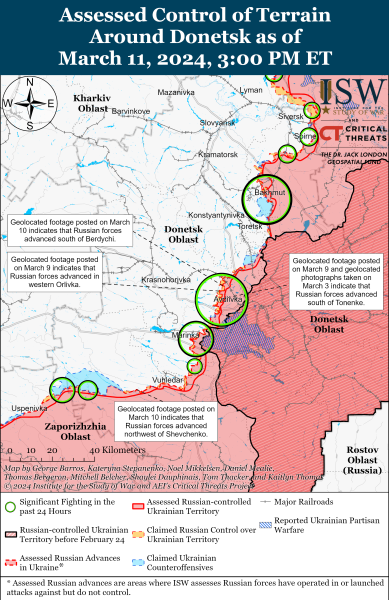 ЗСУ трохи просунулися на північний захід від Бахмута: карти ISW
ЗСУ трохи просунулися на північний захід від Бахмута: карти ISW