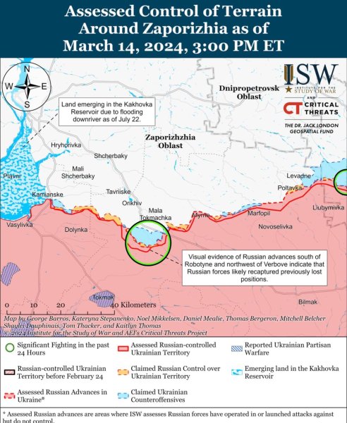Росіяни активізуються на сході, позиційні бої точаться на більшості напрямків: карти ISW
Росіяни активізуються на сході, позиційні бої точаться на більшості напрямків: карти ISW