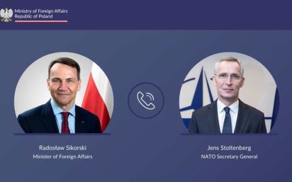 МЗС Польщі проінформувало Столтенберга про російську ракету
МЗС Польщі проінформувало Столтенберга про російську ракету