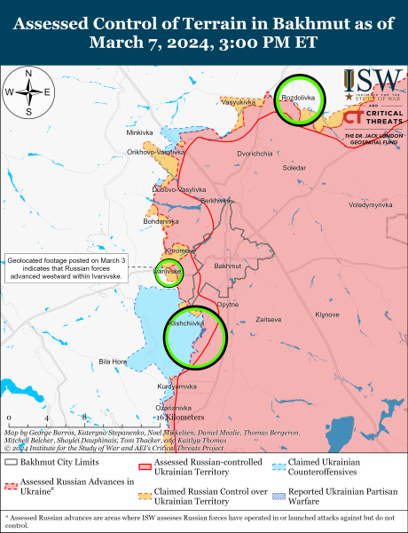 ЗСУ провели низку контратак біля Авдіївки: карти ISW
ЗСУ провели низку контратак біля Авдіївки: карти ISW