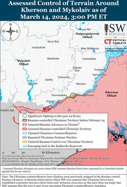 Росіяни активізуються на сході, позиційні бої точаться на більшості напрямків: карти ISW
Росіяни активізуються на сході, позиційні бої точаться на більшості напрямків: карти ISW