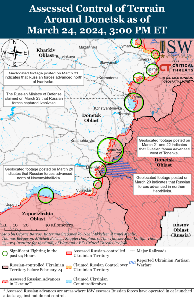 Росіяни намагаються наступати одразу на кількох напрямках: карти ISW
Росіяни намагаються наступати одразу на кількох напрямках: карти ISW