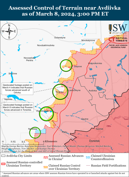 ЗСУ змусили російські війська відступити на Донецькому напрямку: карти ISW
ЗСУ змусили російські війська відступити на Донецькому напрямку: карти ISW