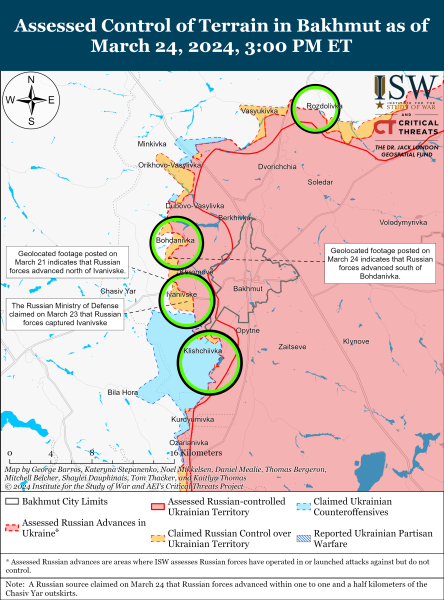 Росіяни намагаються наступати одразу на кількох напрямках: карти ISW
Росіяни намагаються наступати одразу на кількох напрямках: карти ISW