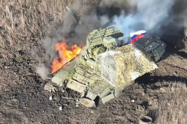 Потери врага за 14 марта: 580 российских оккупантов, 1 танк и 34 БПЛА
Потери врага за 14 марта: 580 российских оккупантов, 1 танк и 34 БПЛА