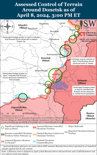 ISW фіксує просування росіян на кількох напрямках фронту: карти боїв
ISW фіксує просування росіян на кількох напрямках фронту: карти боїв
