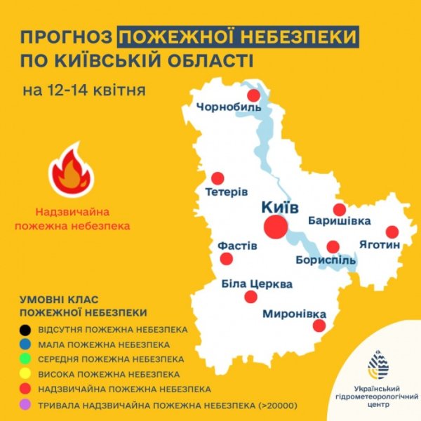 Киевлян и жителей области предупредили о чрезвычайном уровне пожарной опасности Киевлян и жителей области предупредили о чрезвычайном уровне пожарной опасности