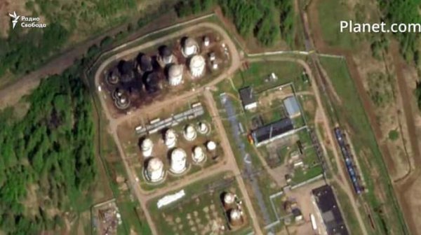 Появились снимки последствий удара по нефтебазе РФ в Смоленской области Появились снимки последствий удара по нефтебазе РФ в Смоленской области