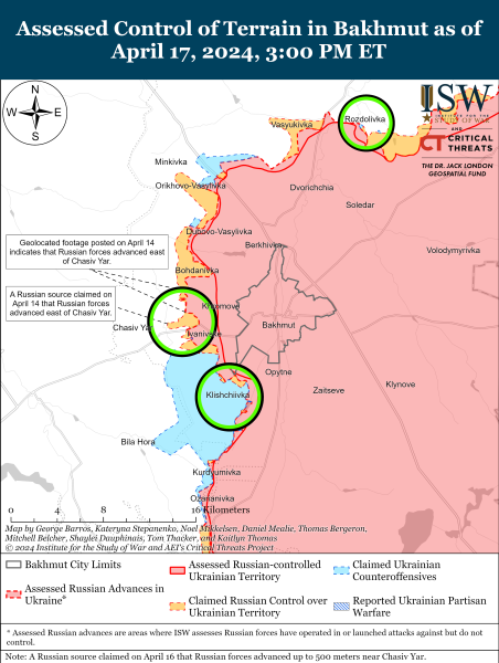 
ЗСУ відбили кілька спроб наступу росіян біля Сіверська: карти ISW 