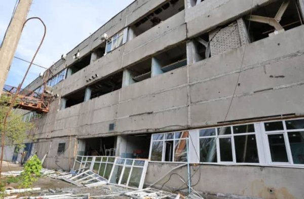 Глава Харьковской ОВА показал последствия попадания ракеты РФ в телебашню