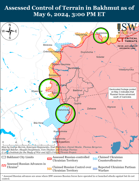 Російські окупанти просунулися у чотирьох фронтових областях: карти ISW
Російські окупанти просунулися у чотирьох фронтових областях: карти ISW