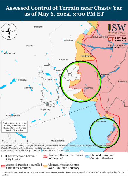 Російські окупанти просунулися у чотирьох фронтових областях: карти ISW
Російські окупанти просунулися у чотирьох фронтових областях: карти ISW