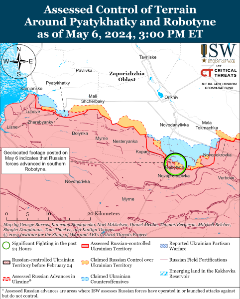 Російські окупанти просунулися у чотирьох фронтових областях: карти ISW
Російські окупанти просунулися у чотирьох фронтових областях: карти ISW