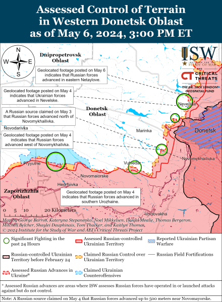 Російські окупанти просунулися у чотирьох фронтових областях: карти ISW
Російські окупанти просунулися у чотирьох фронтових областях: карти ISW