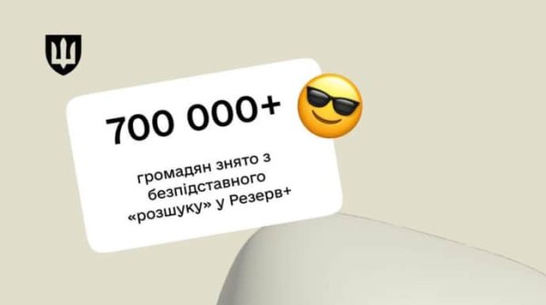 Минобороны: Через "Резерв+" с безосновательного "розыска" сняли 710 тысяч украинцев Минобороны: Через "Резерв+" с безосновательного "розыска" сняли 710 тысяч украинцев