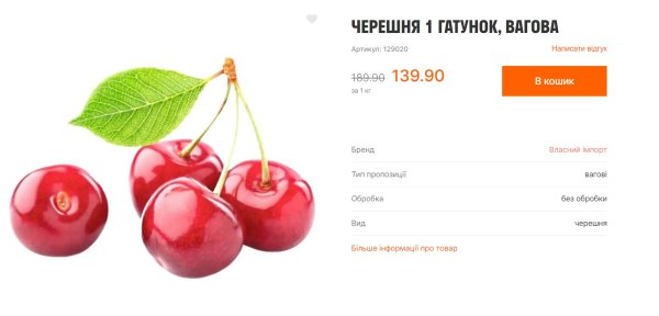 
Сезон черешні. Коли чекати перші ягоди на прилавках і що буде з цінами 