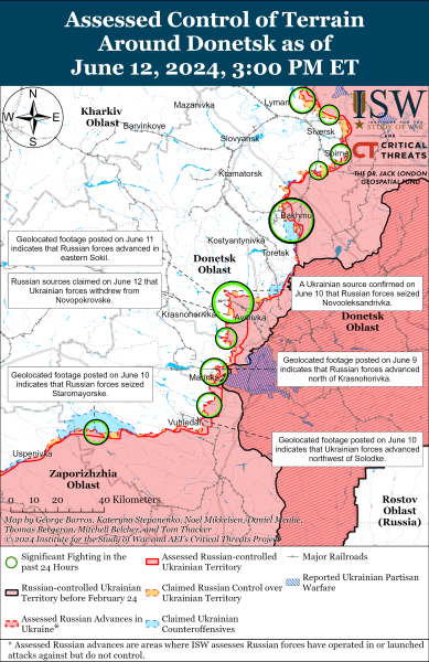 ISW не підтверджує захоплення російською ДРГ села Рижівка у Сумській області: карти
ISW не підтверджує захоплення російською ДРГ села Рижівка у Сумській області: карти