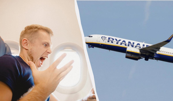 Літак Ryanair здійснив екстрену посадку через масову бійку пасажирів за місця Літак Ryanair здійснив екстрену посадку через масову бійку пасажирів за місця