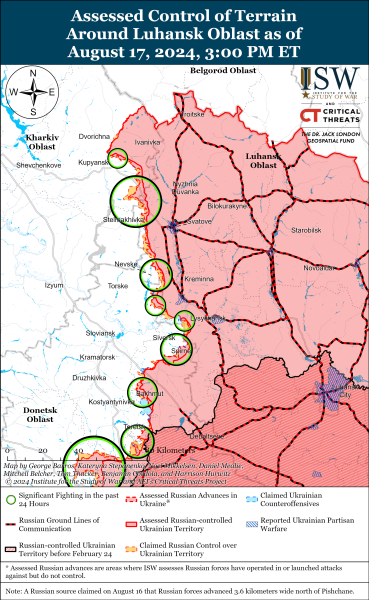 ЗСУ просунулися у Часовому Ярі й відбили ворожі механізовані штурми: карти ISW
ЗСУ просунулися у Часовому Ярі й відбили ворожі механізовані штурми: карти ISW