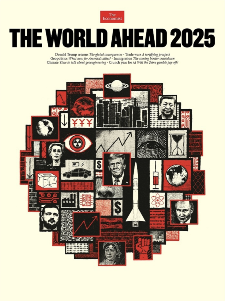 The Economist опублікував щорічну обкладинку-ребус із «прогнозом» на 2025 рік The Economist опублікував щорічну обкладинку-ребус із «прогнозом» на 2025 рік