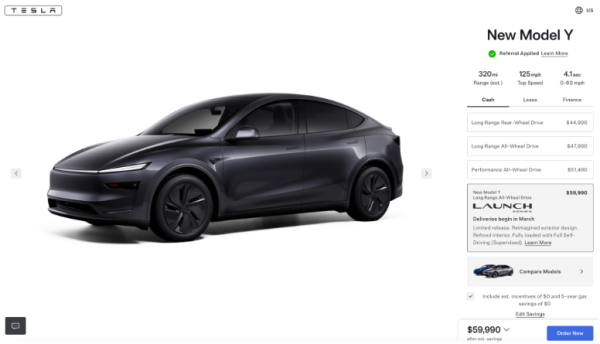 На 25% дороже: Tesla запускает новую Model Y в Европе и Северной Америке (фото)
На 25% дороже: Tesla запускает новую Model Y в Европе и Северной Америке (фото)