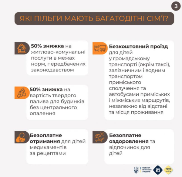 Багатодітні сім'ї в Україні мають низку пільг і держпідтримку: як отримати статус
Багатодітні сім'ї в Україні мають низку пільг і держпідтримку: як отримати статус