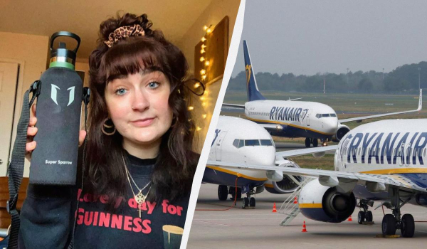 Ryanair оштрафував пасажирку на 60 євро за пляшку води Ryanair оштрафував пасажирку на 60 євро за пляшку води