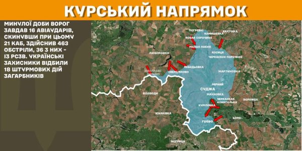 Найбільше боїв за добу відбулося на Покровському та Новопавлівському напрямках
Найбільше боїв за добу відбулося на Покровському та Новопавлівському напрямках