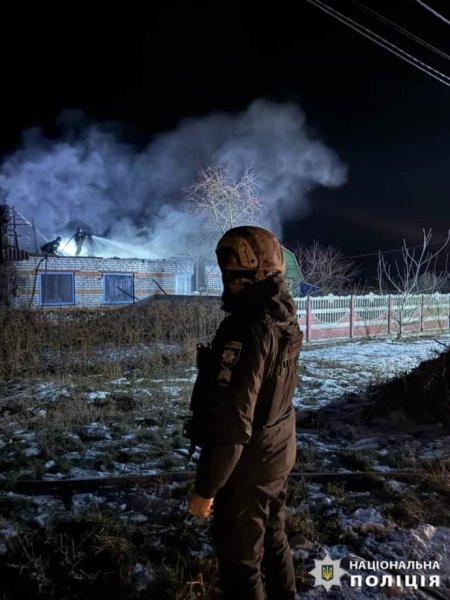 Полиция показала последствия дроновой атаки РФ по Киевской области Полиция показала последствия дроновой атаки РФ по Киевской области