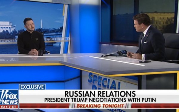 Володимир Зеленський дав інтерв'ю американському каналу Fox News
Володимир Зеленський дав інтерв'ю американському каналу Fox News