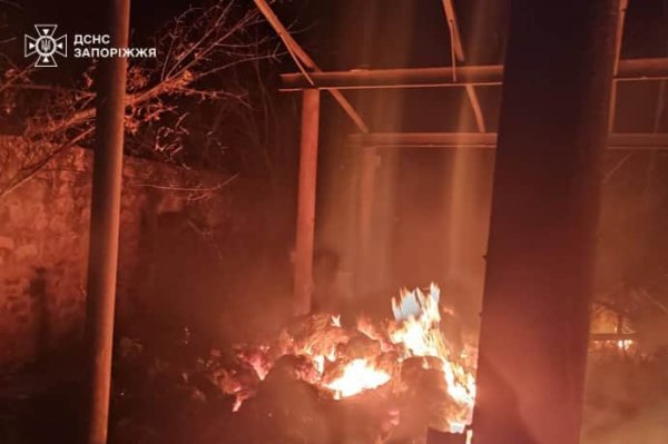 Спасатели показали последствия российской атаки дронов на Запорожье и район