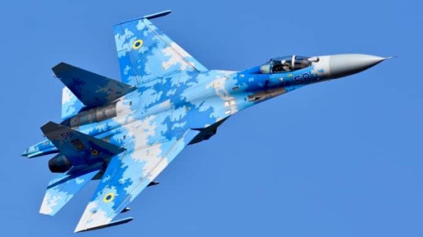 Во время атаки РФ Воздушные силы потеряли истребитель Су-27 Во время атаки РФ Воздушные силы потеряли истребитель Су-27