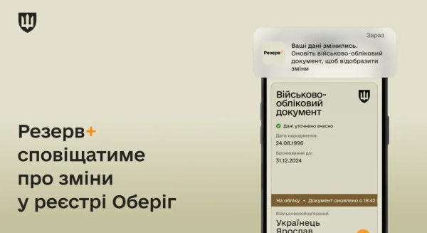 Не лише розшук. Які сервіси додали в оновлений "Резерв+" (повний список)
Не лише розшук. Які сервіси додали в оновлений "Резерв+" (повний список)