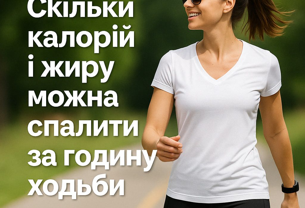Скільки калорій і жиру згорає за годину ходьби