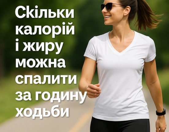 Скільки калорій і жиру згорає за годину ходьби
