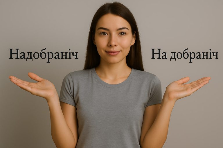 Як правильно «на добраніч» чи «надобраніч»