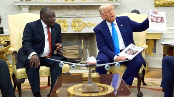 Трамп обвинил президента ЮАР в "геноциде белых" – теории заговора, которую ранее поддержал Маск Трамп обвинил президента ЮАР в "геноциде белых" – теории заговора, которую ранее поддержал Маск