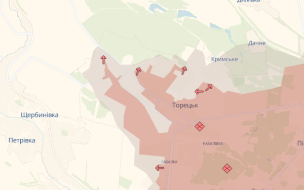 На Торецькому напрямку росіяни штурмують з флангів, — Сили оборони
На Торецькому напрямку росіяни штурмують з флангів, — Сили оборони