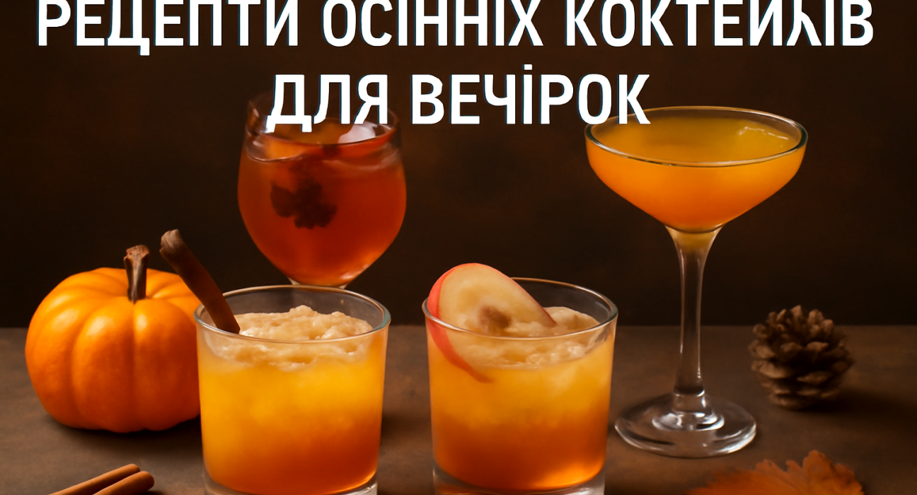 Знайдіть найкращі рецепти осінніх коктейлів для вечірок, які створять теплу атмосферу з нотками гарбуза, яблука та прянощів. Поради та смачні варіанти для вашої осінньої вечірки.