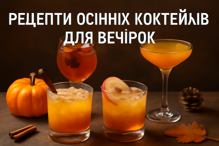 Знайдіть найкращі рецепти осінніх коктейлів для вечірок, які створять теплу атмосферу з нотками гарбуза, яблука та прянощів. Поради та смачні варіанти для вашої осінньої вечірки.