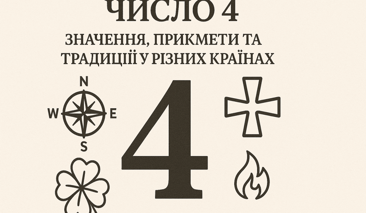 Число 4: значення у нумерології, прикмети й символіка у світі. Дізнайтеся, як його тлумачать у різних культурах та що воно означає у житті людини.