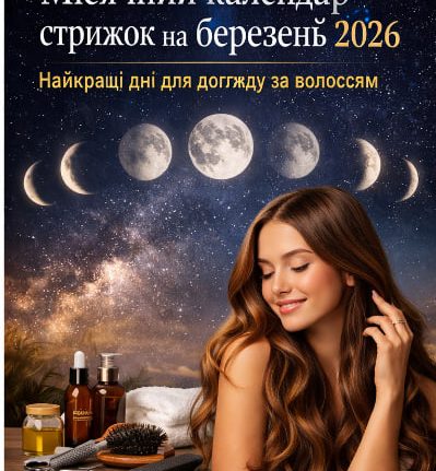 Коли стригти і фарбувати волосся в березні 2026 року: сприятливі та несприятливі дні для стрижки за Місяцем